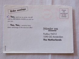 Finland 2001 Cover Helsinki To Holland - Machine Franking - Covers & Documents