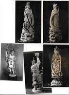 3072g: 8 AKs, Kleinformatig, Aus Österreich (Ausstellung Um 1960), Buddhistische Statuen, Ungelaufen - Buddhismus