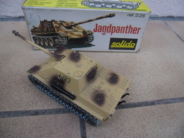 SOLIDO - CHAR GERMAN WWII JAGDPANTHER Canon Mobile Made In France Ref. 228 échelle 1:50 Tank Blindé Métal @ No China ! - Carri Armati