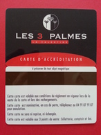 Cinécarte Carte D'accréditation Les 3 Palmes La Valentine (BC0415 - Kinokarten