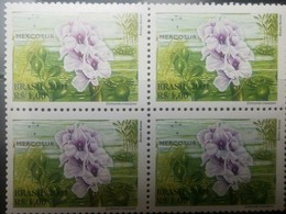 O) 2001 BRAZIL. MERCOSUR-PANTANAL FLORA -EICHORNIA, MNH - Ungebraucht