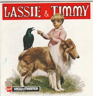 VIEW MASTER GAF , LASSIE &TIMMY 3 Schijfjes Incl Boekje - Stereoscoopen