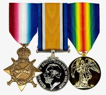 World War One Replica Medals • 1914-15 Star, British War Medal And Victory Medal - Sonstige & Ohne Zuordnung