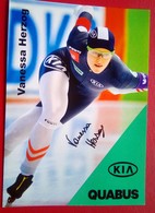 Vanessa Herzog   Signed Card - Eiskunstlauf