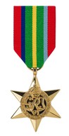 World War Two Replica Medal - Full Size - Pacific Star - Gold - Other & Unclassified