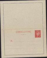 Entier Petain Lemagny Rouge 1F Carte Lettre 1941 Neuve Storch C1 - Kartenbriefe