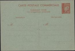 Entier Petain Lemagny Rouge 80c Sur Vert Carte Postale Commerciale Storch B1 Neuve - Standard Postcards & Stamped On Demand (before 1995)