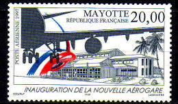 Mayotte PA N° 1 XX Inauguration De La Nouvelle Aérogare, Sans Charnière, TB - Luftpost