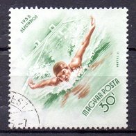 Delcampe - HONGRIE. N°1098 Oblitéré De 1953. Natation. - Natation