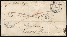 1844 - Lettera In Porto Pagato In Contanti, Annotato Al Verso, Da Gibilterra 29/12/1844 A Livorno, P... - Non Classificati