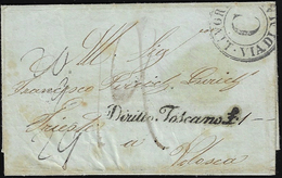 1851 - Lettera Non Affrancata Da Malta 15/11/1851 A Volosca, Austria. Allo Sbarco A Livorno Vennero ... - Non Classificati