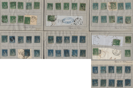 TOSCANA 1857 - 2 Crazie, 4 Crazie, 6 Crazie, II Emissione (13/15), Oltre 50 Esemplari Usati, General... - 1. ...-1850 Vorphilatelie