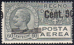 1927 - 50 Cent. Su 60 Cent., Soprastampa Fortemente Spostata A Destra (8d), Gomma Integra, Perfetto.... - Non Classificati