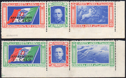 1933 - Trittici I-CALO, Non Dentellati In Basso (51c/52c), Angolo Di Foglio, Gomma Integra, Perfetti... - Zonder Classificatie