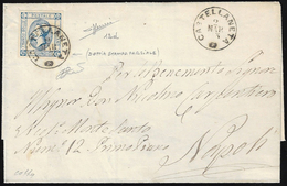 1863 - 15 Cent. Litografico, I Tipo, Doppia Stampa Parziale In Basso E A Destra (12d), Perfetto, Su ... - Altri & Non Classificati