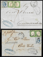 1863 - 15 Cent. Litografico, II Tipo (13), In Affrancatura Mista Con 5 Cent. Della IV Emissione Di S... - Sonstige & Ohne Zuordnung