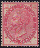 1863 - 40 Cent. De La Rue, Tiratura Di Torino (T20), Nuovo, Gomma Originale, Perfetto, Buona Centrat... - Other & Unclassified