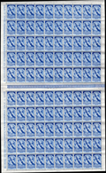 1952 - 25 Lire Mostra D'Oltremare (691), 600 Esemplari In 6 Fogli Doppi Da 100 Esemplari Con Intersp... - Altri & Non Classificati