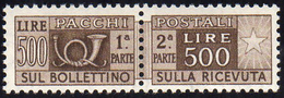 1946 - 500 Lire, Filigrana Ruota (80), Buona Centratura, Gomma Integra, Perfetto.... - Postal Parcels