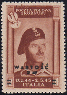 POSTA AEREA 1946 - 5 Z. Su 2 Z. Soprastampato (1), Ottima Centratura, Gomma Integra, Perfetto. Bello... - 1946-47 Corpo Polacco Periode