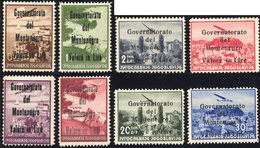 MONTENEGRO POSTA AEREA 1942 - Soprastampati "Governatorato Del Montenegro" In Nero (10/17), Gomma In... - Altri & Non Classificati