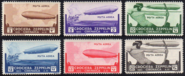 POSTA AEREA 1933 - Zeppelin (12/17), Gomma Integra, Perfetti.... - Cirenaica