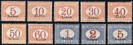 SEGNATASSE 1915 - Soprastampati (1/10), Gomma Integra, Perfetti. Belli.... - Libyen