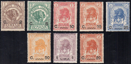 1906/16 - Leoni Soprastampati (10/16,23), Gomma Integra, Perfetti.... - Somalia
