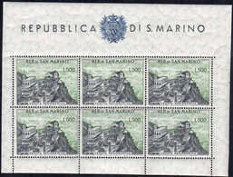 1958 - 500 Lire Panorama, Foglietto (18), Gomma Integra, Perfetto. Ferrario.... - Blokken & Velletjes