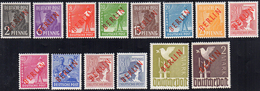 GERMANIA BERLINO 1949 - Soprastampati BERLIN In Rosso (1/B-18/B), Gomma Integra, Perfetti. Molto Fre... - Andere-Europa