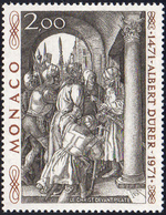 MONACO 1972 - 2 F., Varietà "Albert Durer", Non Emesso (876), Gomma Integra, Perfetto. Raro!... - Europe (Other)