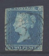 GB Scott 4 - SG13, 1841 Victoria 2d Blue Used - Used Stamps
