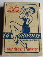 Rare Ancien Jeu 32 Cartes LA GRIVOISE Illustrateur Pour Rire Et S'amuser En Société 16 Bleues Pour Messieurs - 32 Cartes