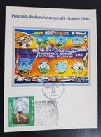 MEXICO MEXIQUE 1990 COUPE MONDE FOOTBALL ITALIE ITALY SOCCER WORLD CUP ¤ ALGERIA IN STAMPS FIRST DAY CARD FDC HARD CARD - 1990 – Italie