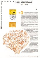 " 100 ANS DU LIONS CLUB INTERNATIONAL " Sur Document Philatélique Officiel De 2017. N° YT 5152. Parf état. DPO - Rotary Club