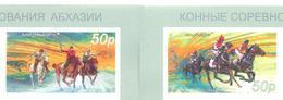 2018. Abkhazia, Horse Sport, 2 Imperforated, Mint/** - Unused Stamps
