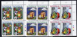 SLOVENIA 2000 Children's Book Illustrations Blocks Of 4 MNH / **.  Michel 288-90 - Slovénie