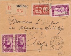 & LETTRE RECOMMANDÉE ALGERIE TIZI OUZOU & - Storia Postale