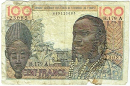 Banque Centrale Etats Afrique De L'Ouest. 100 (Cent) Francs. 20-3-1961 - Westafrikanischer Staaten