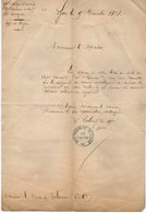 VP14.914 - MILITARIA - LYON 1878 - Lettre De Mr Le Colonel Du 99 ème Régiment De Ligne à Mr Le Maire De VALENCE - Dokumente