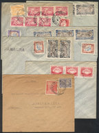 TOPIC JUDAICA: 6 Covers Sent To The Israelite Philanthropic Association In Buenos Aires Between 1948 And 1949 From The S - Judaisme