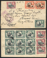 BRITISH EAST AFRICA: Cover Sent To Buenos Aires On 5/DE/1942 With Very Nice Postage Applied On Front And Back, Cancelled - Andere & Zonder Classificatie