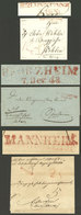 GERMANY: 2 Folded Covers + 1 Cover Used Between 1840 And 1848 With Nice Pre-stamp Mail Marks, VF! - [Voorlopers