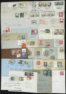 GERMANY: 30 Covers, Cards, Etc. (few Are Cover Front Or Back) With Interesting Postages And Cancels, Several Stained, Lo - Precursores