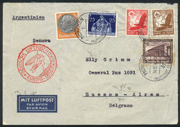 GERMANY: Airmail Cover Sent From München To Buenos Aires On 14/DE/1936 With Multicolored Postage Of 1.75Mk, Interesting  - Prefilatelia