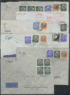 GERMANY: 8 Airmail Covers Sent To Argentina In 1938 And 1939, Almost All Of Fine To Very Fine Quality! - Prephilately