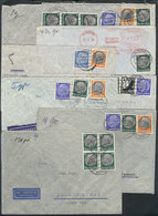 GERMANY: 8 Airmail Covers Sent To Argentina In 1938 And 1939, Almost All Of Fine To Very Fine Quality! - [Voorlopers