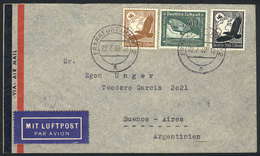 GERMANY: Airmail Cover Sent From Frankfurt To Buenos Aires On 22/JUL/1938 Franked With 1.75Mk., VF Quality! - Prephilately