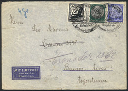 GERMANY: Airmail Cover Sent From Mulheim To Buenos Aires On 17/JUN/1939 Franked With 1.75Mk., Special Postmark Topic SHI - [Voorlopers