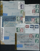 GERMANY: 7 Airmail Covers Sent To Argentina In 1942 And 1943 With Handsome Postages And Varied Censor Labels, Some With  - Precursores